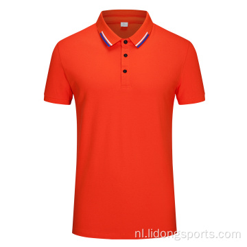 Hoogwaardige vrouwen mannen golfpolo shirt